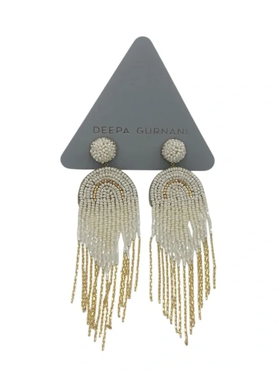 NWT Deepa Gurnani Ivory Circe Earrings - Picture 2 of 3